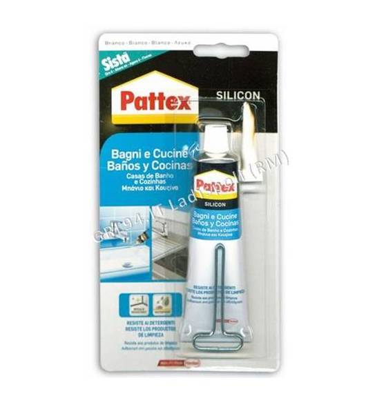 Silicone PATTEX 60ml bianco
