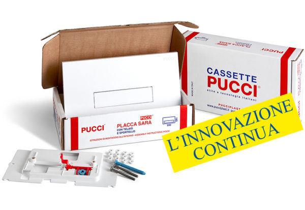PUCCI Kit PLACCA Sara SP 12 MM per Cassette dal 1992 al 2010 Bianco